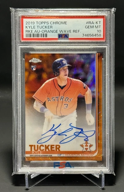 2019 Topps Chrome Kyle Tucker #RA-KT Orange Wave Refractor RC PSA 10 (22/25)🔥🔥
