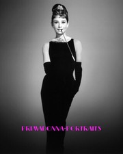 Foto de laboratorio AUDREY HEPBURN 8X10 "DESAYUNO EN TIFFANY'S" Sexy vestido retrato de estrella