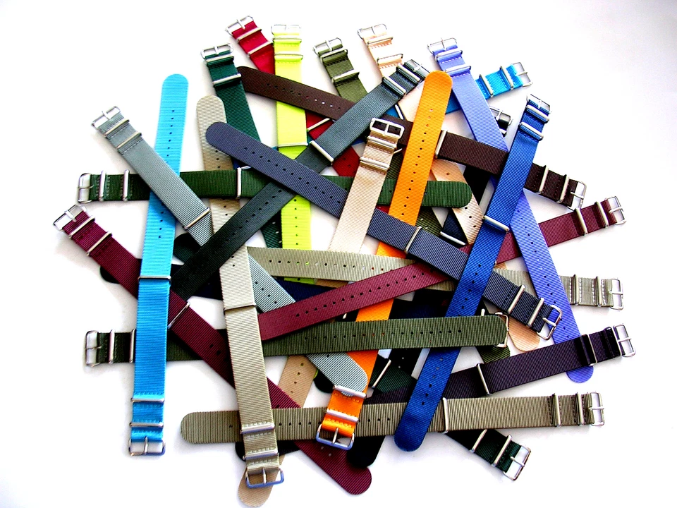 OTAN ® Correa Reloj Correa G10 Nylon Militar RAF Puntada Bond Repuesto IW SUISSE Foto 3 de 4