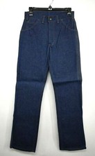 Vintage NOS Key USA Made Youth Boys 14oz Over The Boot 5 Pocket Denim Blue Jeans