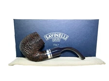 Savinelli Minerva Rusticated Brown..614..6mm..New In Box..Unsmoked..Italy