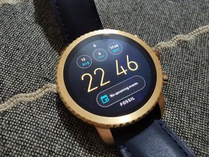 fossil gen 3 smartwatch q explorist navy leather