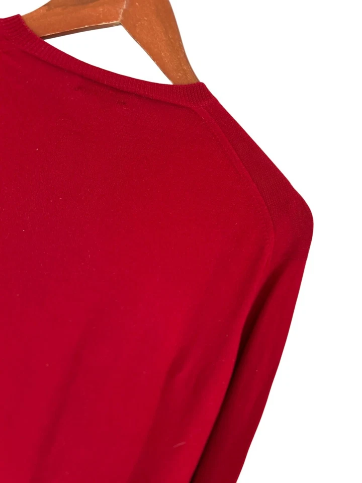 Paul Stuart Red Wool Crewneck Sweater Made In Scotland XL Mens - Image 4 of 4