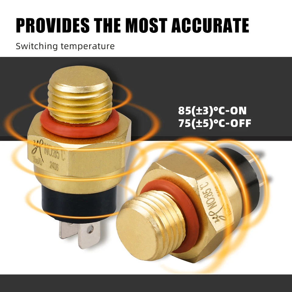 Coolant Temperature Switch Fan Radiator 85℃ For KTM 450 EXC 03-07 XCW 2007-2013 - Image 3 of 4