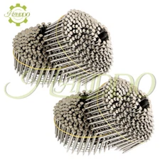 15 Degree Wire Coil 1-3/4” ×.09” Ring Shank Stainless Steel Siding Nails 1200Pcs