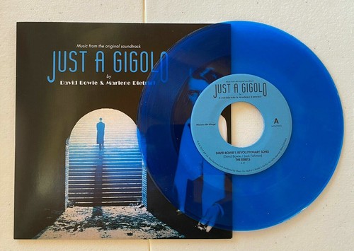 DAVID BOWIE MARLENE DIETRICH JUST A GIGILO BLUE COLOR VINYL 7" 2019 - Picture 3 of 5
