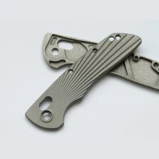 1 Pair Titanium Alloy Radial Pattern Knife Handle Scales for Hogue Deka 2