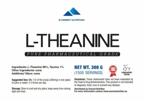 L-TEANINA TEANINA POLVO FARMACÉUTICO PURO COMBATE EL ESTRÉS ANSIEDAD DEPRESIÓN - Imagen 3 de 4