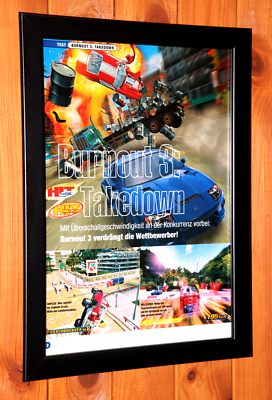 POSTER : Burnout Playstation Sony PLV Display PS1 Promo