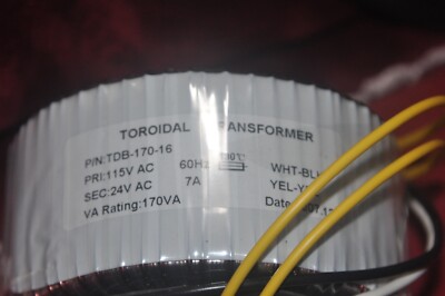 Toroidal Transformer 115V Pri 24V Sec P/N TDB-170-16 - with bridge rectifier