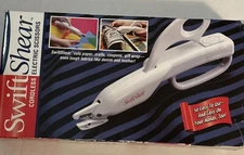 Swift Shear CORDLESS ELECTRIC SCISSORS Battery Operated Ambidextrous Crafting