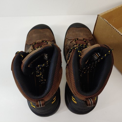 Keen Work Boot Dover 6" Men's Size 8.5EE Brown/Black Hiker Waterproof Safety Toe - 第 7/10 張圖片