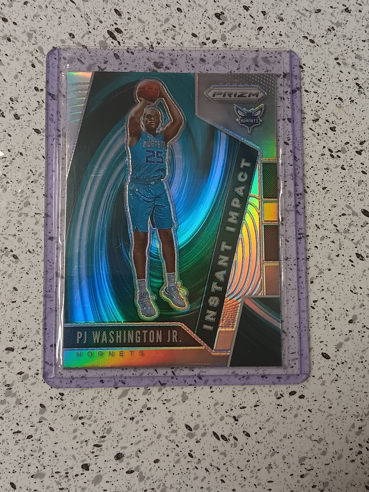 2019-20 Panini Prizm PJ Washington SILVER PRIZM INSTANT IMPACT RC ROOKIE #20