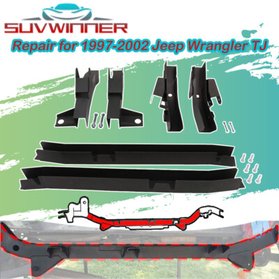 #ad #ad Frame Rust Repair for 1997 2002 Jeep Wrangler TJ Durable Steel Black Surface NEW $349.99