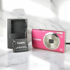 Canon PowerShot A2300 Pink HD 16.0MP 5x Zoom Digital Camera Japan Tested