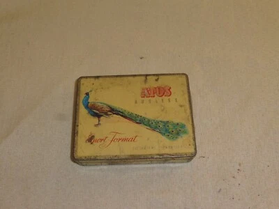 alte Blechdose / Zigarettendose Atos Auslese Schwetzlingen 9x7x2cm - Bild 1 von 4