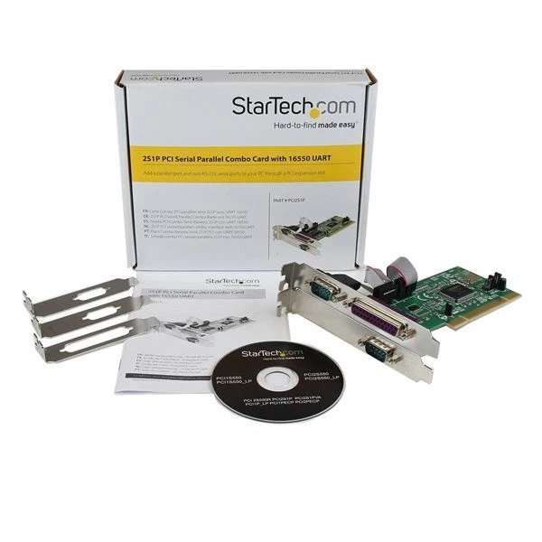 StarTech PCI2S1P 2S1P PCI Serial Parallel Combo Card with 16550 UART 1 x 25-pin - Image 4 of 4