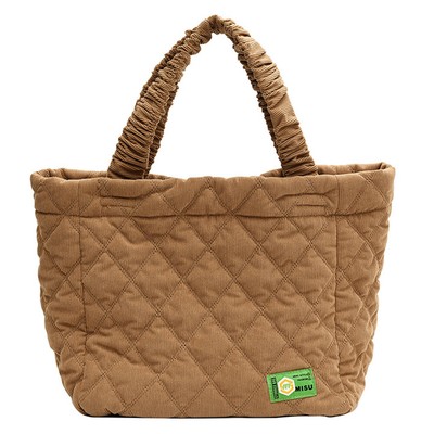 Damen Cloud Tragetasche einfarbig Cord Taschen Geschenke für Freunde (dunkelbraun)