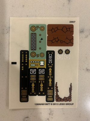 LEGO STICKER SHEET for 70502 Cole's Earth Driller, New & Genuine