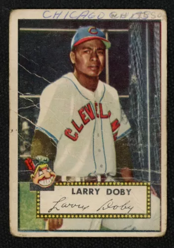 1952 Topps #243 Larry Doby Cleveland Indians   ~ LOW Grade (ink mk)