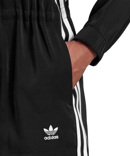 Adidas Mädchen Jumpsuit Sommer Overall Haus Anzug Shirt Short Einteiler schwarz - Picture 8 of 11