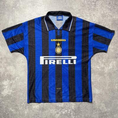 UMBRO　97〜98 インテル・ミラノ Vintage Zamorano Inter Milan 97/98 Home Size M Umbro Jersey