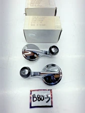 1956 1957 Bel Air Impala Biscayne VENT Window Crank Handle Kit Black Knob B80-5