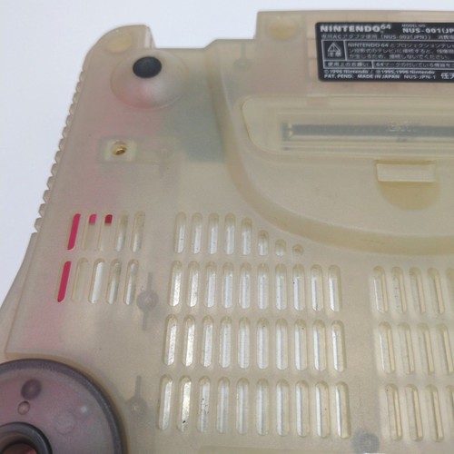 Rara Console Nintendo 64 Rosso Chiaro NUS-001 JPN Expansion Pack Boxata Testata Giappone - Foto 10 di 14