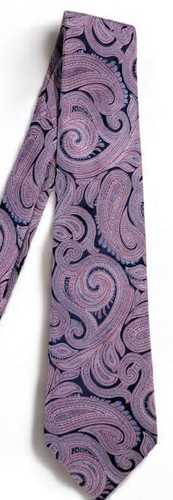 Corbata para hombre Nautica 100 % seda púrpura 59" - Imagen 3 de 6