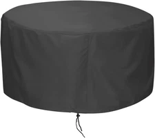 Fire Pit Cover 48 inch Cover for 42-48 inch Round Firepit Waterproof Windproo...