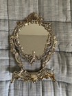Vintage Silver Plated Cherub Pedestal Vanity Table Mirror HERITAGE MINT LTD SS13 — photo 6