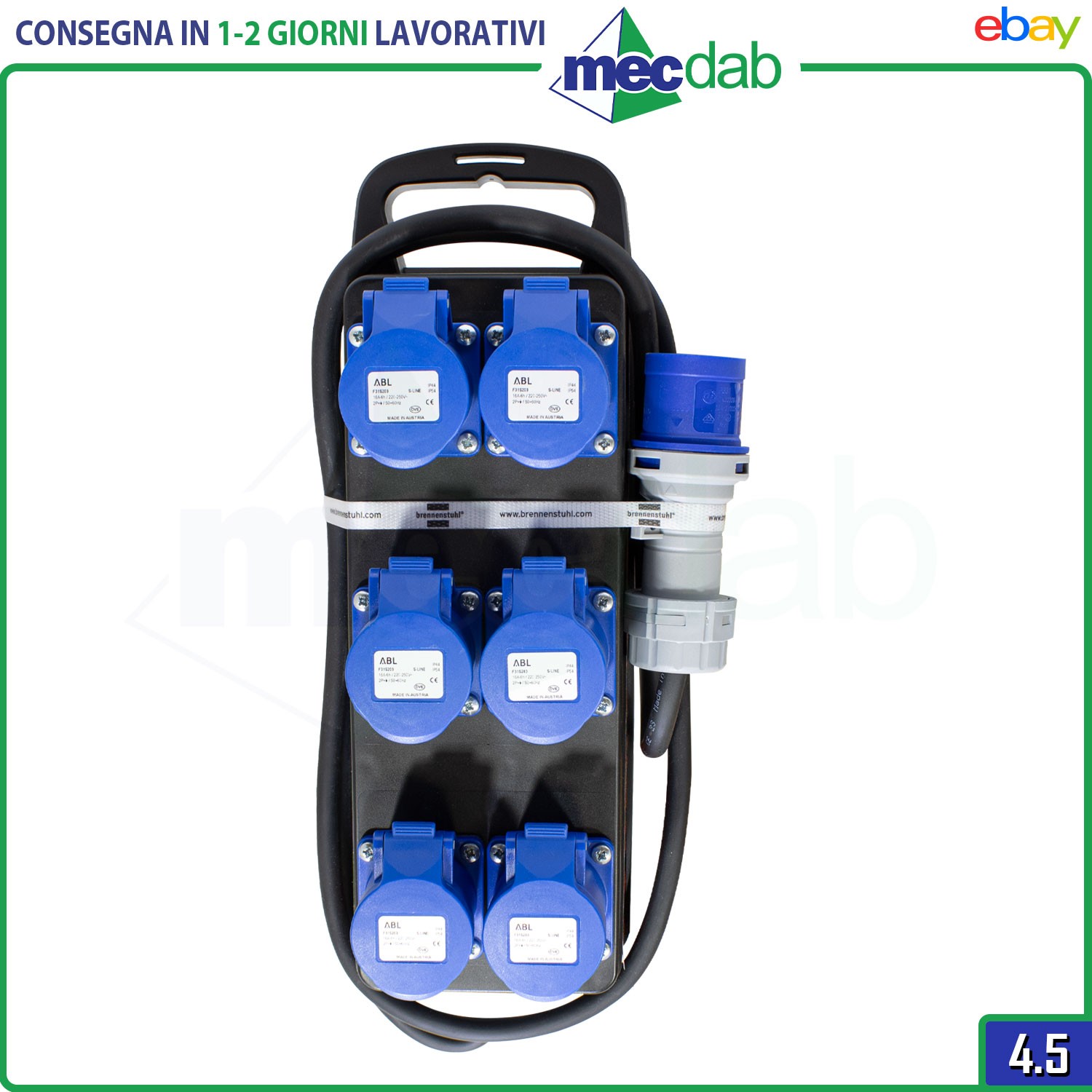 Distributore Di Corrente Portatile BSV P CEE 230V/16A