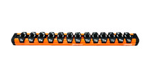Snap-on Tools New Orange 14 Sae Lock-a-socket Magnetic Rail Organizer Las14so Snap-on Tools New Orange 14 Sae Lock-a-socket Magnetic Rail Organizer Las14so