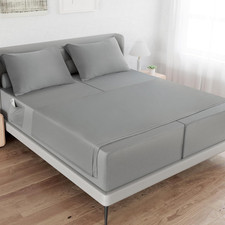 Split King Sheets Sets - 5 Piece Adjust Bed Set - Deep Pocket - Breathable Fad