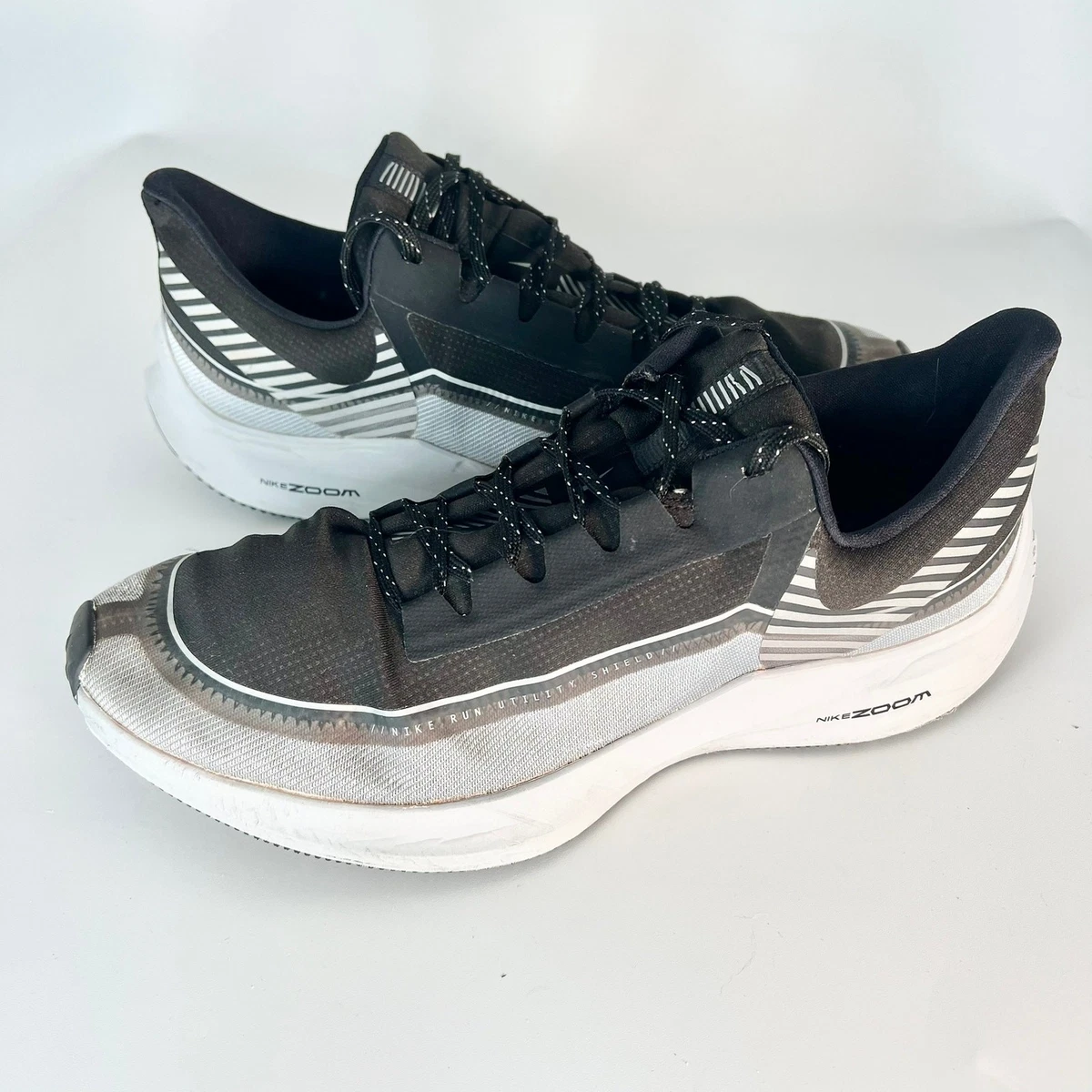 Nike Zoom WinFlo 6 Shield Reflect Silver Running Sneakers Shoes Black Men 11.5 Nike Zoom Winflo 6 Shield Black Reflect Silver W for sale | eBay main image 4