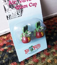 ED ROTH RAT FINK AIR VALVE STEM CAPS "GREEN" HOT RAT ROD CUSTOM CLASSIC CAR 2007