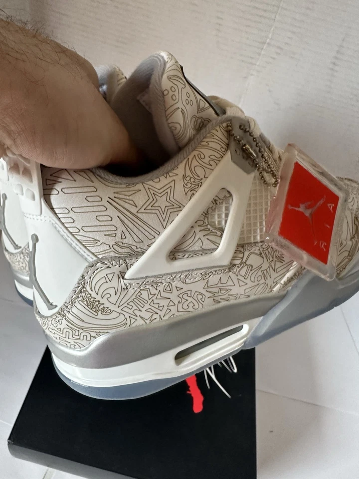 NUEVO Air Jordan 4 Retro 30 Aniversario Láser 705333 105 Talla 10.5 ¡¡Con CAJA!!! Foto 3 de 4