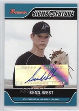2006 Bowman Signs of the Future Sean West #SOF-SW Auto 0v1