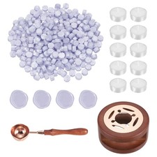 Wax Seal Kit, 300 Wax Beads, Candles, Light Purple