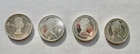 1958 1971 1973 1974 Lot Of 4 Canada Silver Dollars