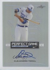 2016 Leaf Perfect Game All-American Classic Silver Alejandro Toral Auto nd3
