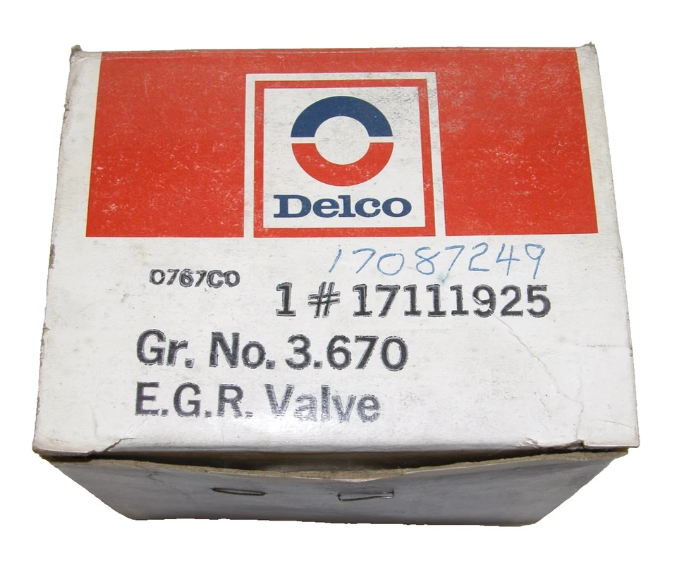 Nueva válvula EGR original de fábrica GM para Pontiac Lemans 88-91 1,6 L 4 cilindros Foto 3 de 3