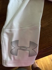 Młodzieżowa duża przekładnia grzewcza UA Heat Gear Biały / Szary