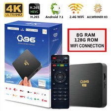 Upgraded 4K Ultra HD 128GB Wifi Android 7.1 Quad Core Smart TV Box Media Player