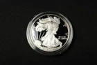 NobleSpirit GEM BU 2001 W American Silver Eagle PROOF 1oz .999 w Box & CoA #2