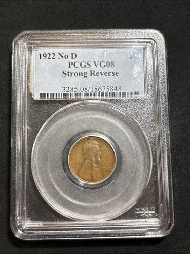 1922 No D Lincoln Wheat Cent FS-013.2 NGC VG8 BN Strong Reverse