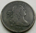 1804 Draped Bust Half Cent — photo from another recent sale