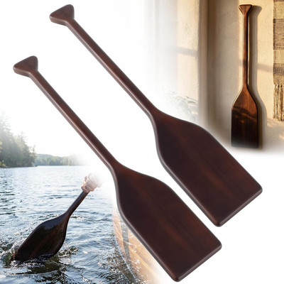2 Pcs Wooden Canoe Oar Paddle