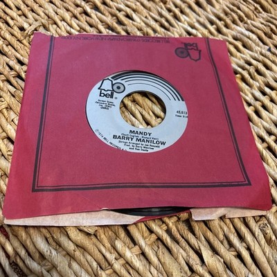 Barry Manilow Mandy / Something's Comin' Up 45 RPM Single Bell 1974