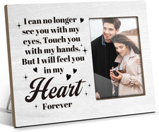 Memorial Picture Frame, I Will Feel You in My Heart Forever, Sympathy Gifts Bere
